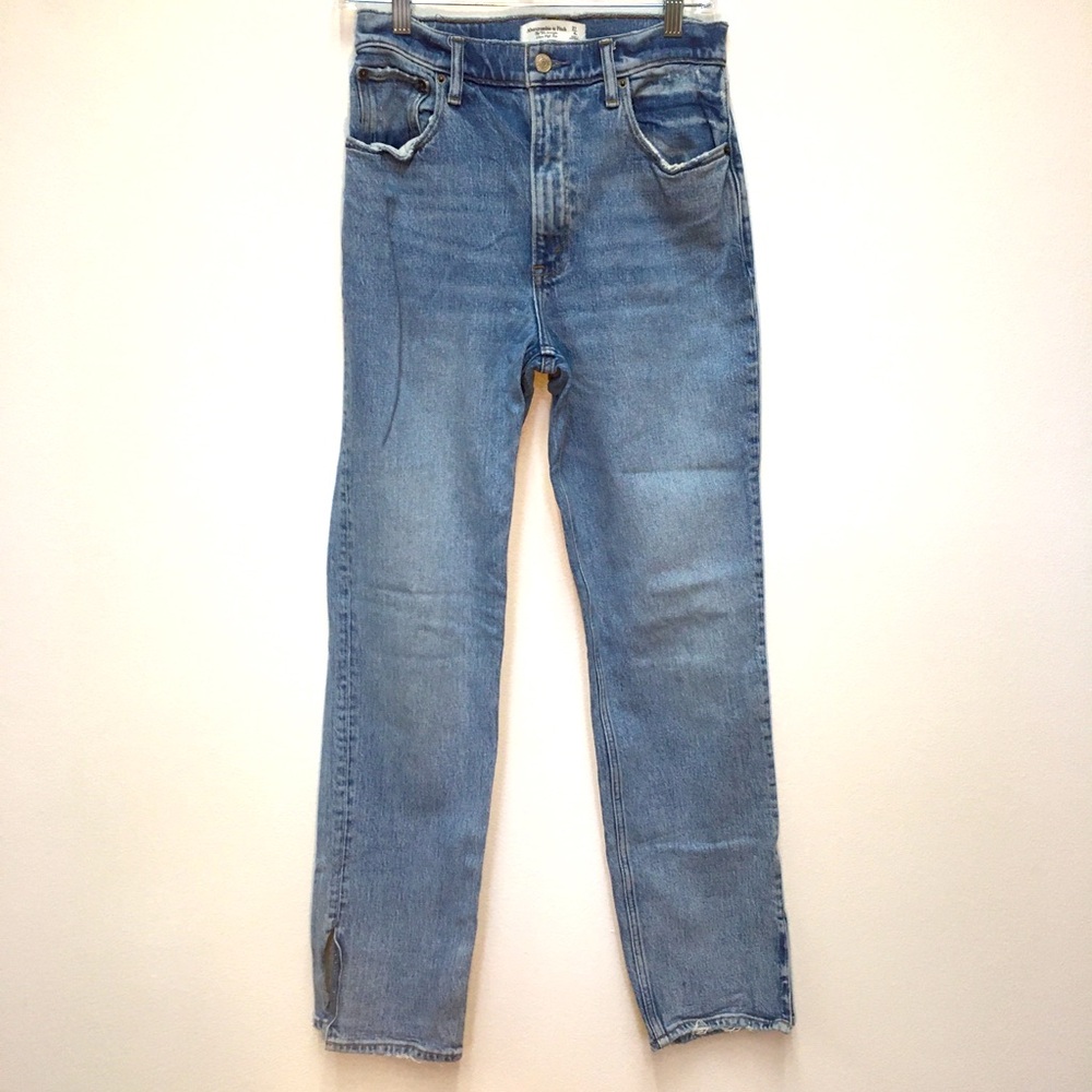 Abercrombie & Fitch The 90’s Straight Ultra High Rise Jeans 27/4 Blue Casual